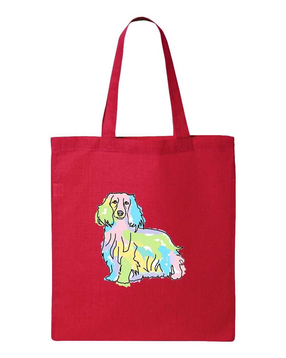 Long Haired Daschund Tote