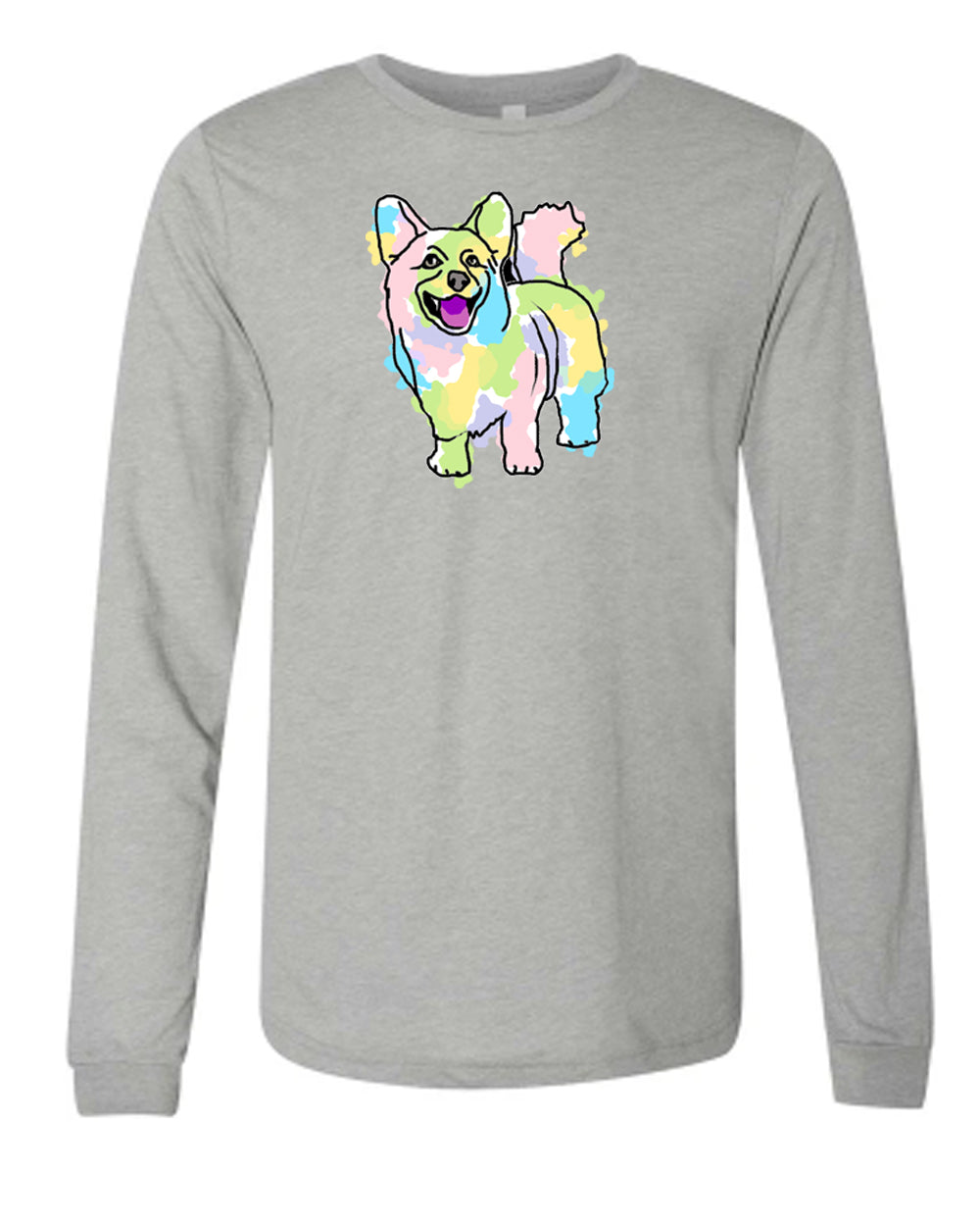 Corgi on Men's Long Sleeve T-shirt