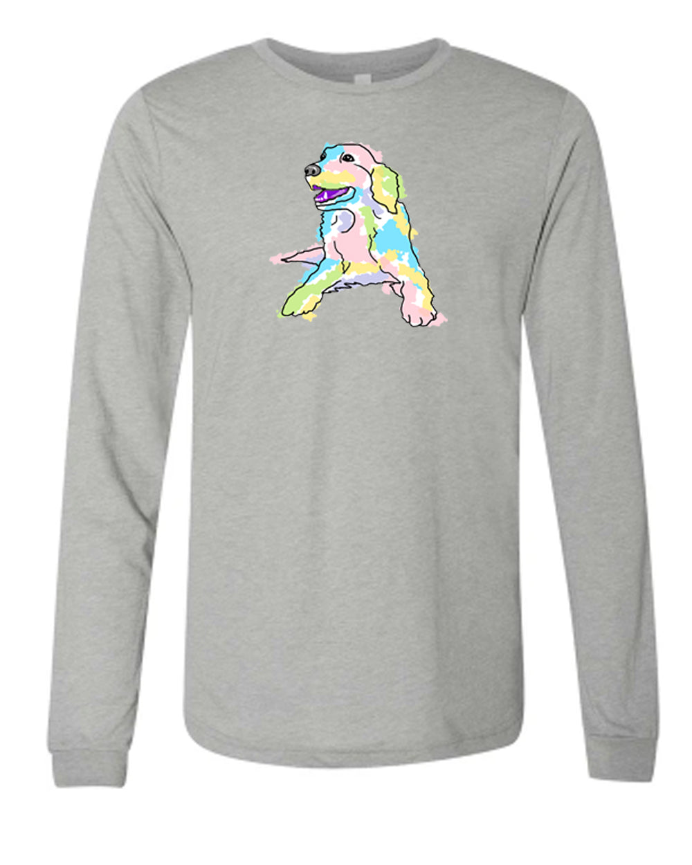 Retriever on Men's Long Sleeve T-shirt