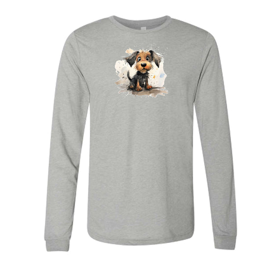 Men's Long Sleeve T-shirt with Funny Dogs