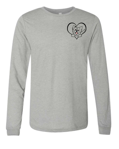 Men's Long Sleeve T-shirt with Heartbeats