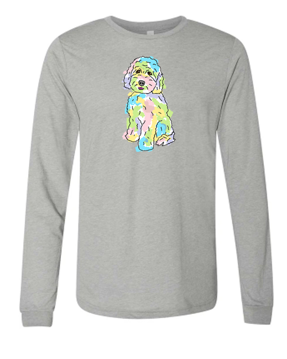 Golden Doodle on Men's Long Sleeve T-shirt