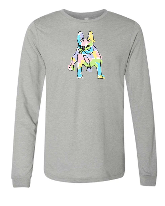 Bulldog on Men's Long Sleeve T-shirt