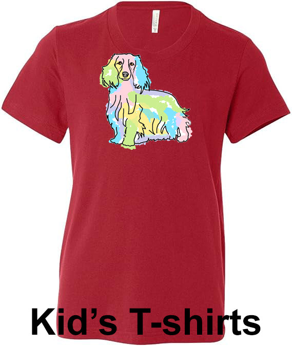 Long Haired Daschund Kids T-shirt