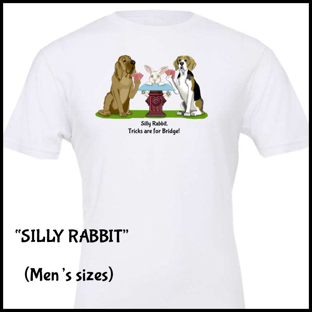 Silly Rabbit on Men's T-shirt