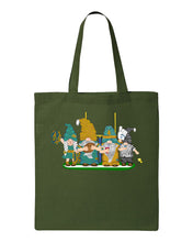 Load image into Gallery viewer, Teal &amp; Gold Football Gnomes  (similar to Jacksonville) on Tote

