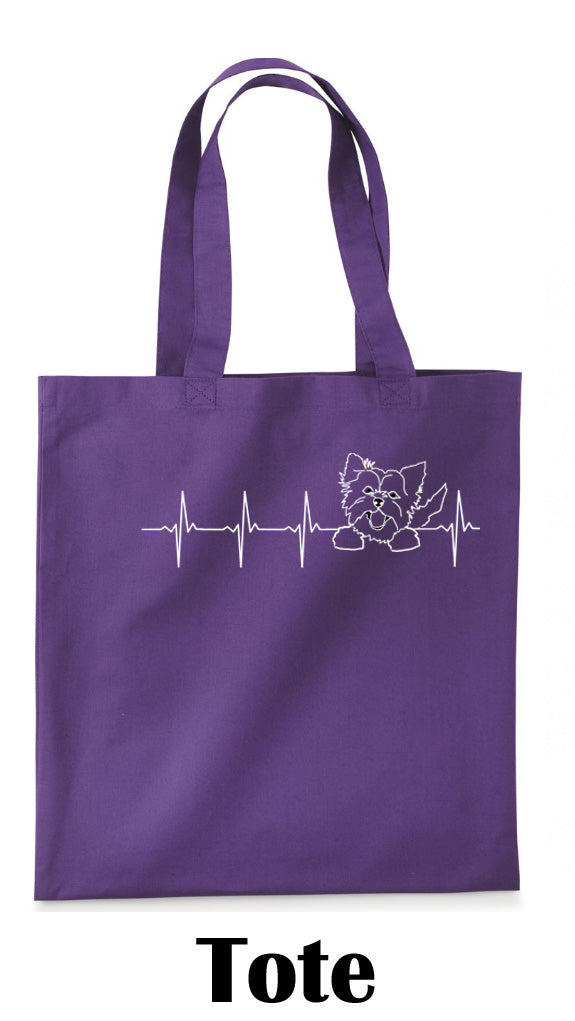 Yorkshire Terrier Heartbeat on Tote