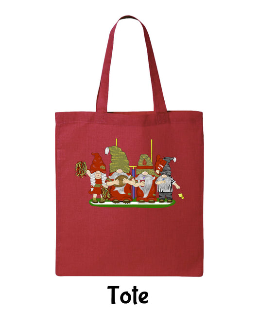 Red & Gold Football Gnomes  (similar to San Fransisco) on Tote