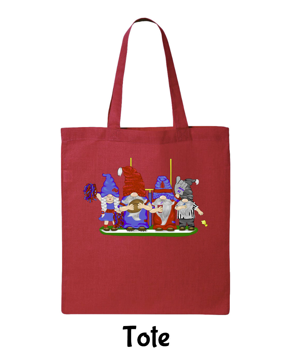 Steel Blue & Red Football Gnomes  (similar to Houston) on Tote