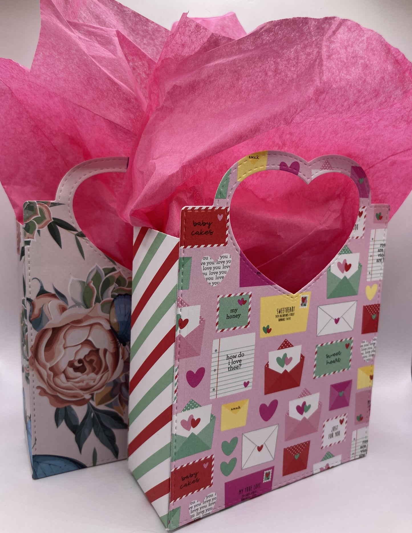 Stitched Heart Gift Bag