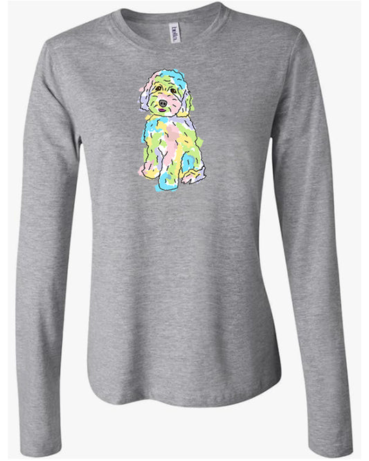 Golden Doodle on Women's Long Sleeve T-shirt