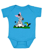 Load image into Gallery viewer, Zebra on Onesie
