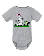 Load image into Gallery viewer, Zebra on Onesie

