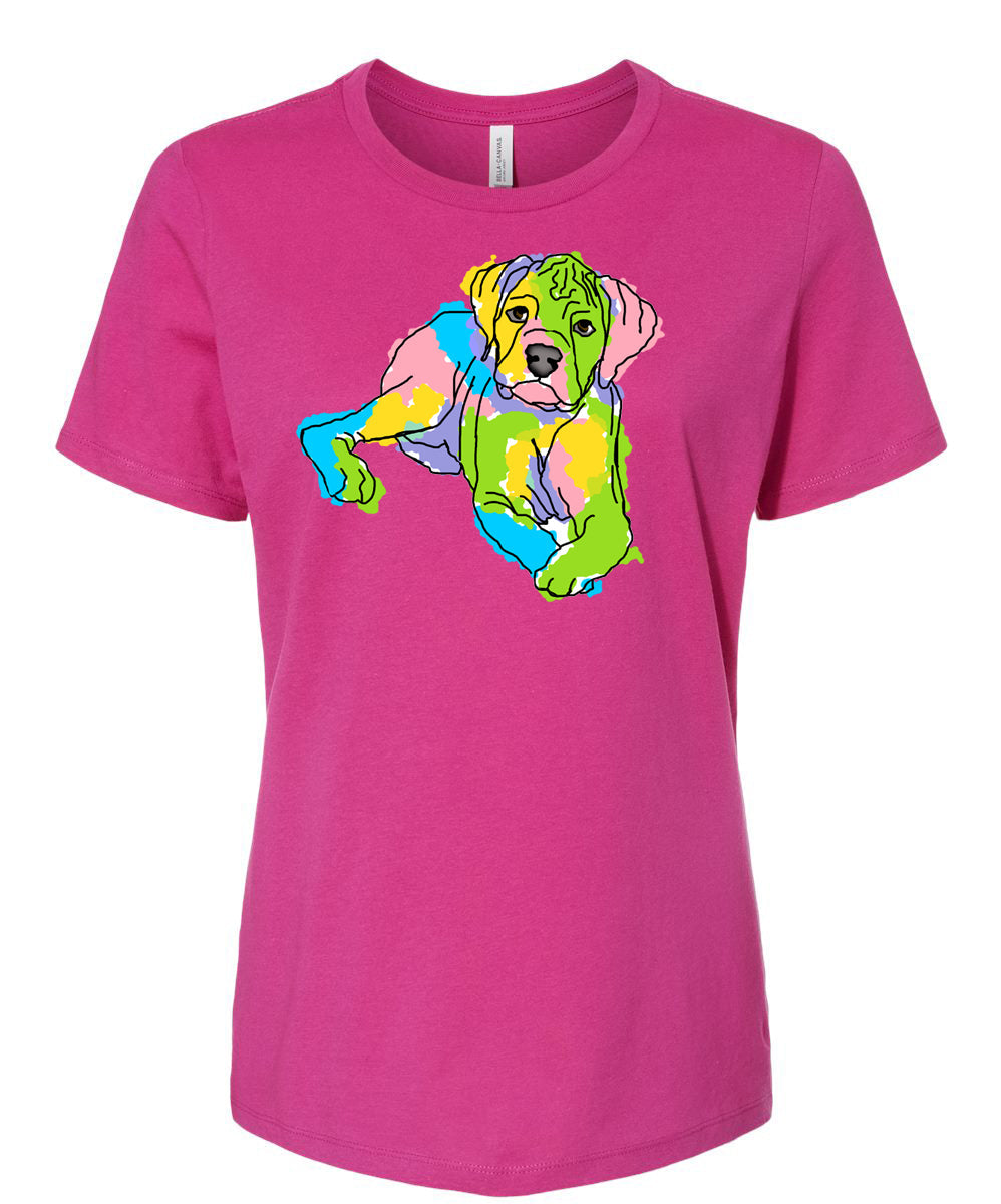 Shetland Sheepdog on Womens T-shirt