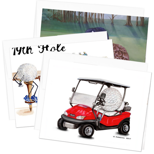 Golfers Note Card Collection