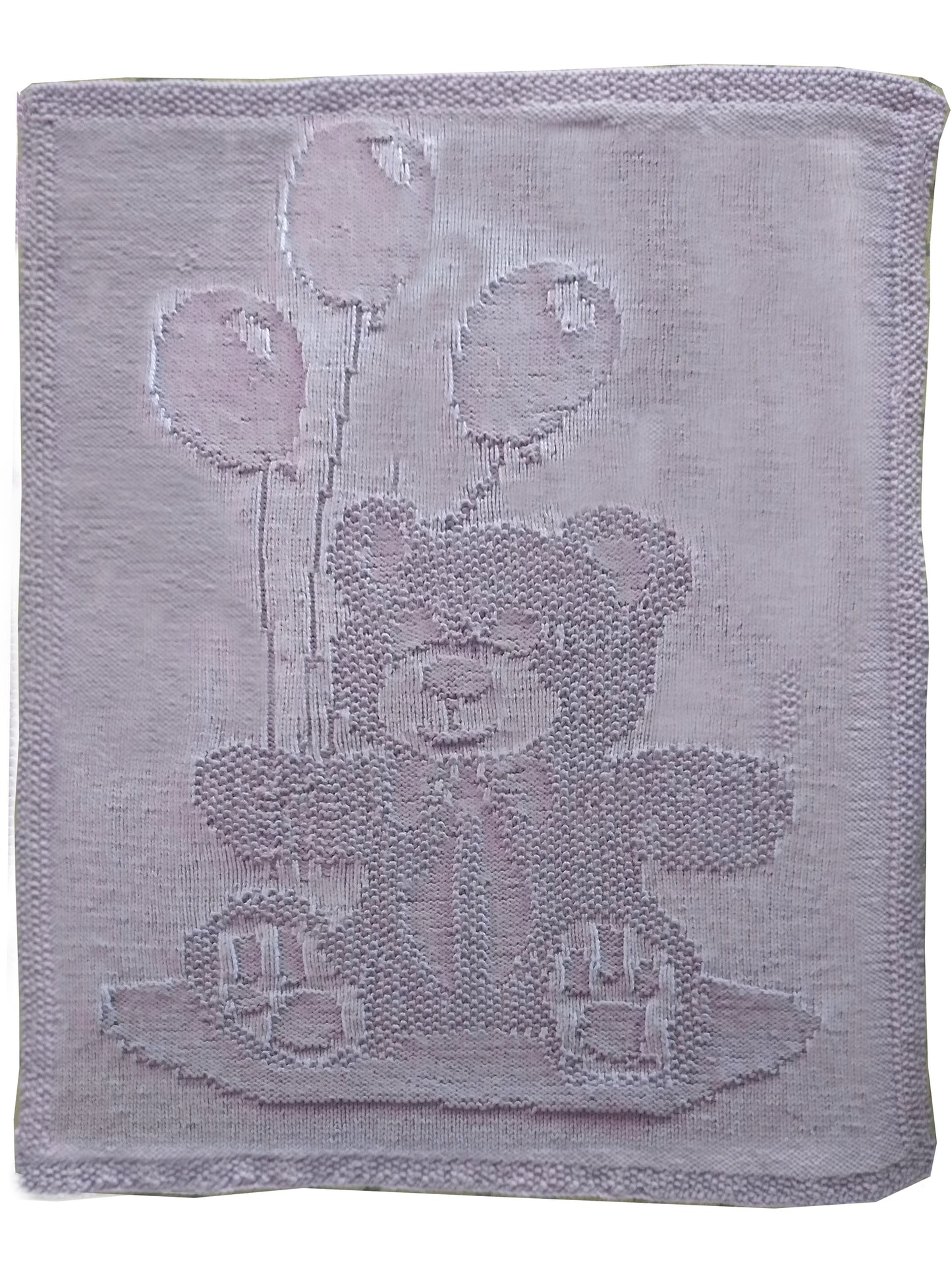 Teddy and Balloons Baby Blanket