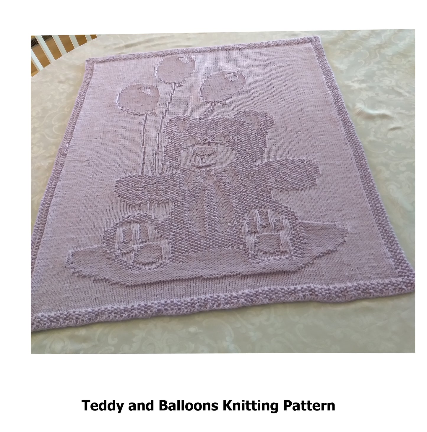 Teddy and Balloons Baby Blanket